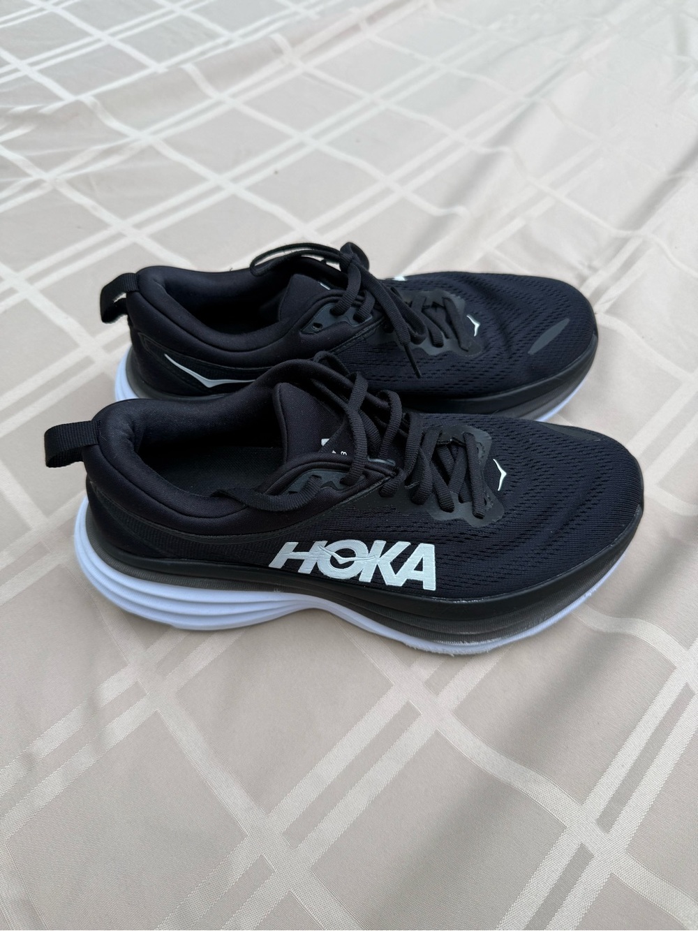 Hoka Women's Black Bondi 8 Running Shoes